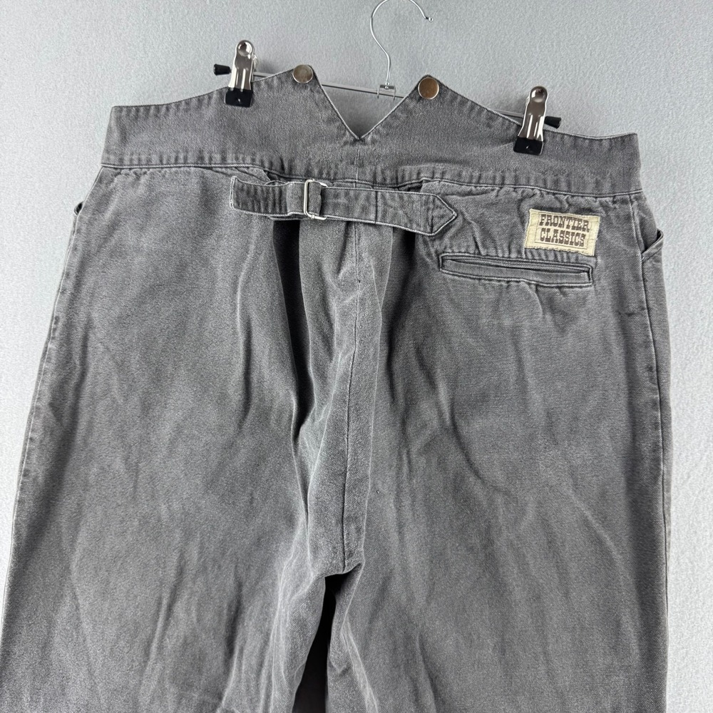 Frontier Classics Pant Mens 40 (Fits 35x28) Canvas V Notch Buckle Back Western
